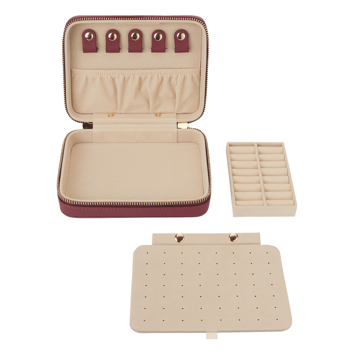 Burgundy - Jewellery Case