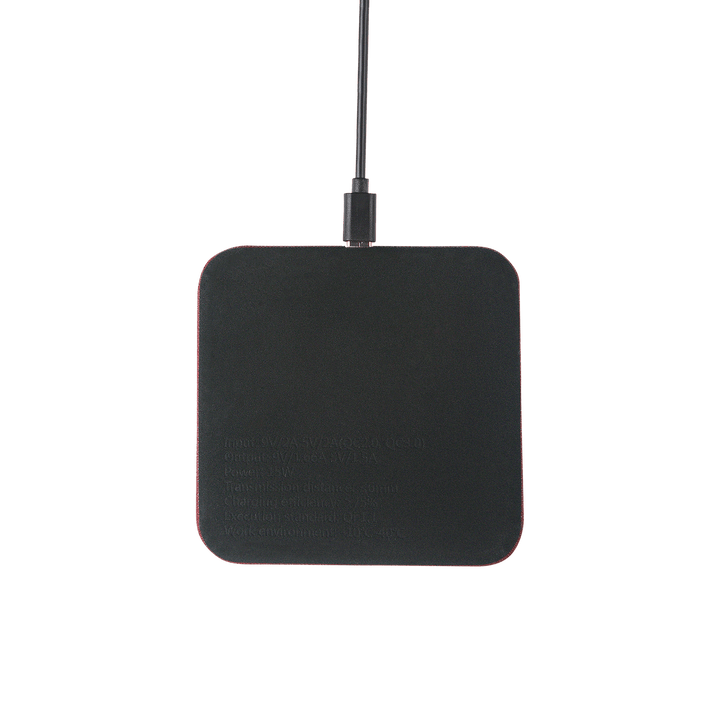 Black - Saffiano Wireless Charging Pad