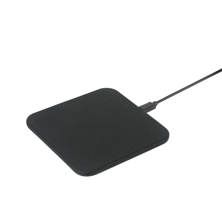 Black - Saffiano Wireless Charging Pad