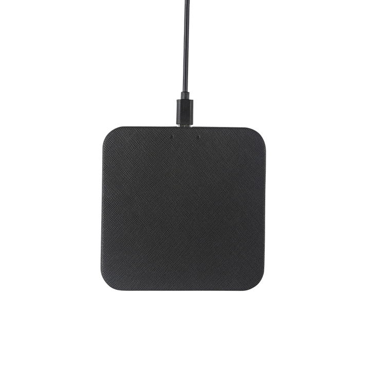 Black - Saffiano Wireless Charging Pad