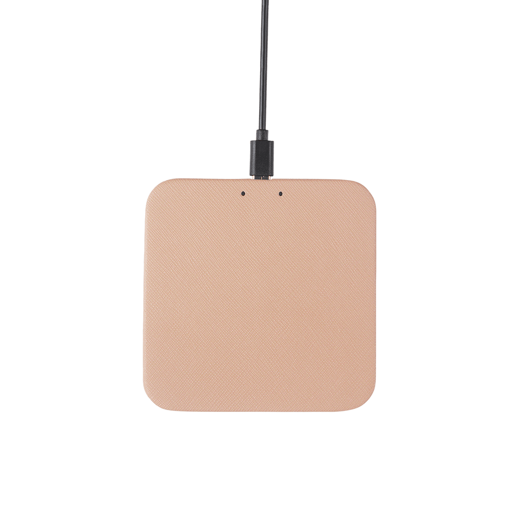 Nude - Saffiano Wireless Charging Pad