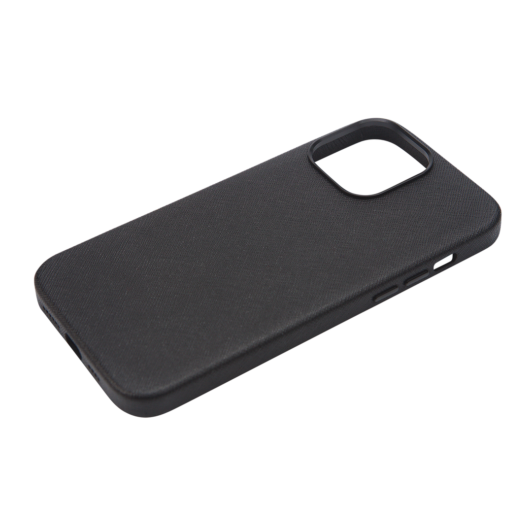 Black - iPhone 17 Series Full Wrap Saffiano Phone Case
