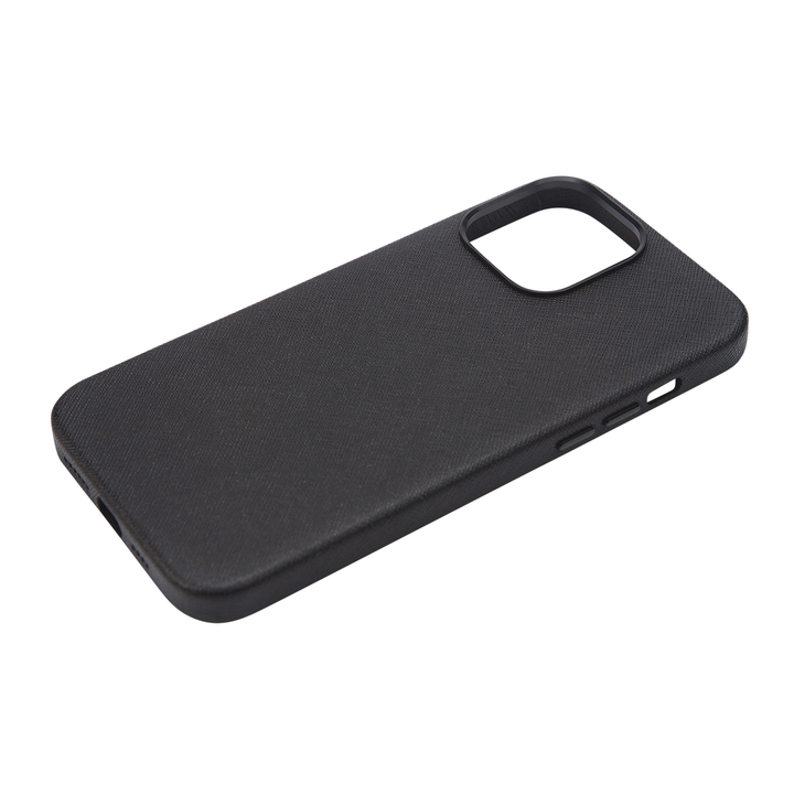 Black - iPhone 17 Series Full Wrap Saffiano Phone Case