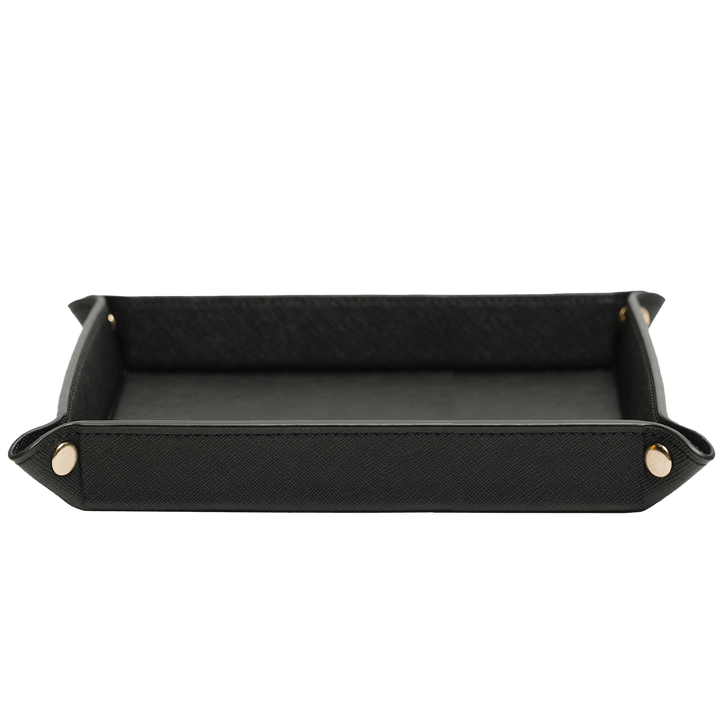 Saffiano Leather Tray - Black