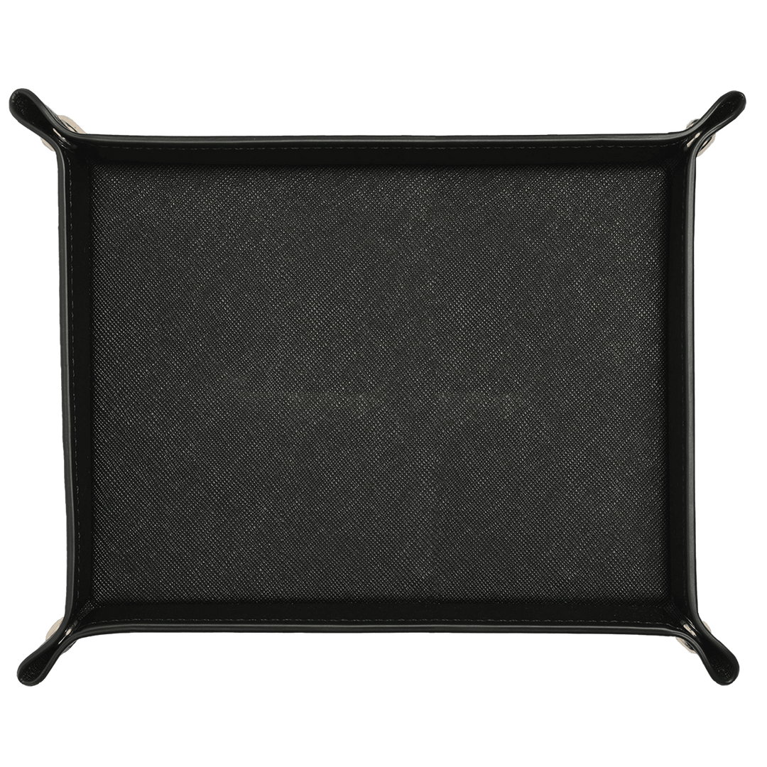 Saffiano Leather Tray - Black