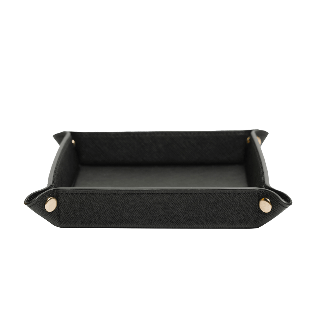 Saffiano Leather Tray - Black