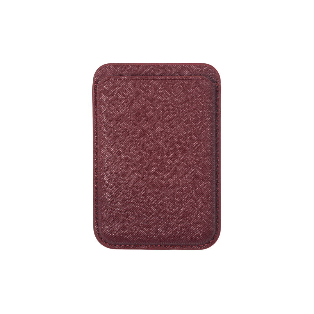 Burgundy - Saffiano MagSafe Cardholder Wallet