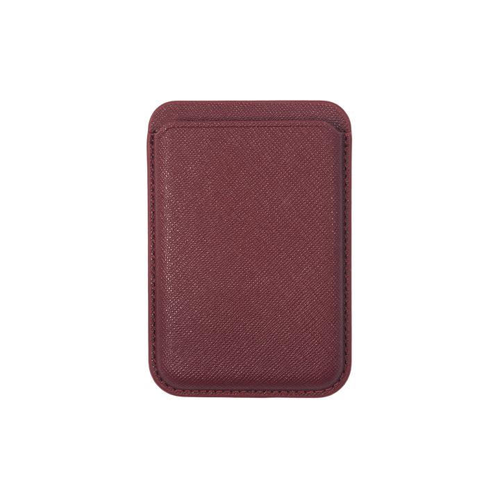 Burgundy - Saffiano MagSafe Cardholder Wallet