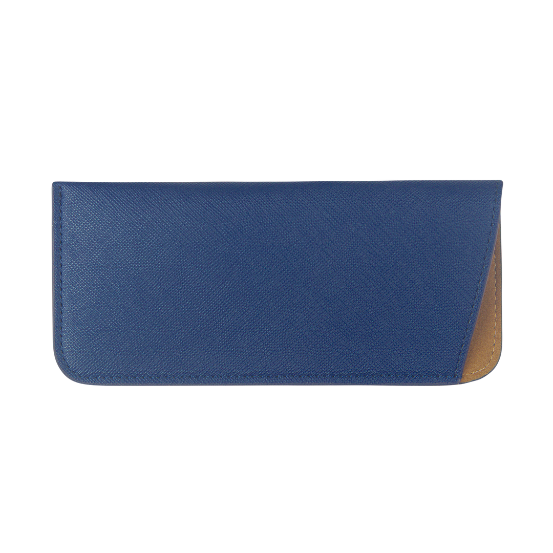 Navy - Saffiano Spectacle Pouch