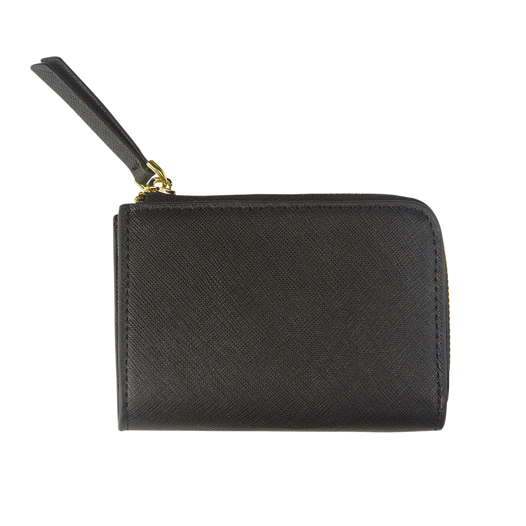 Black - Saffiano Zip Wallet