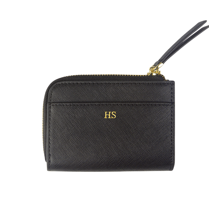 Black - Saffiano Zip Wallet