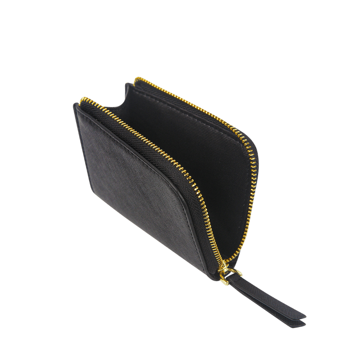 Black - Saffiano Zip Wallet