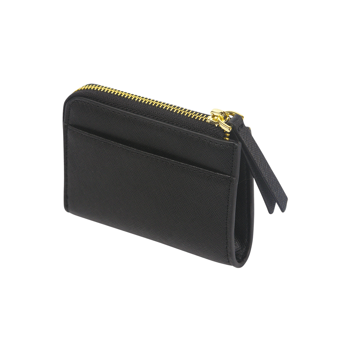 Black - Saffiano Zip Wallet