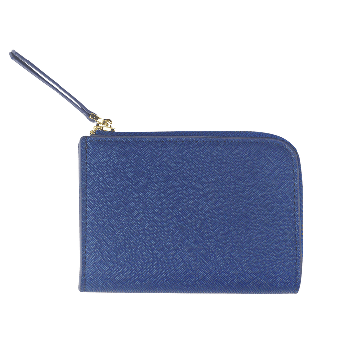 Navy - Saffiano Zip Wallet