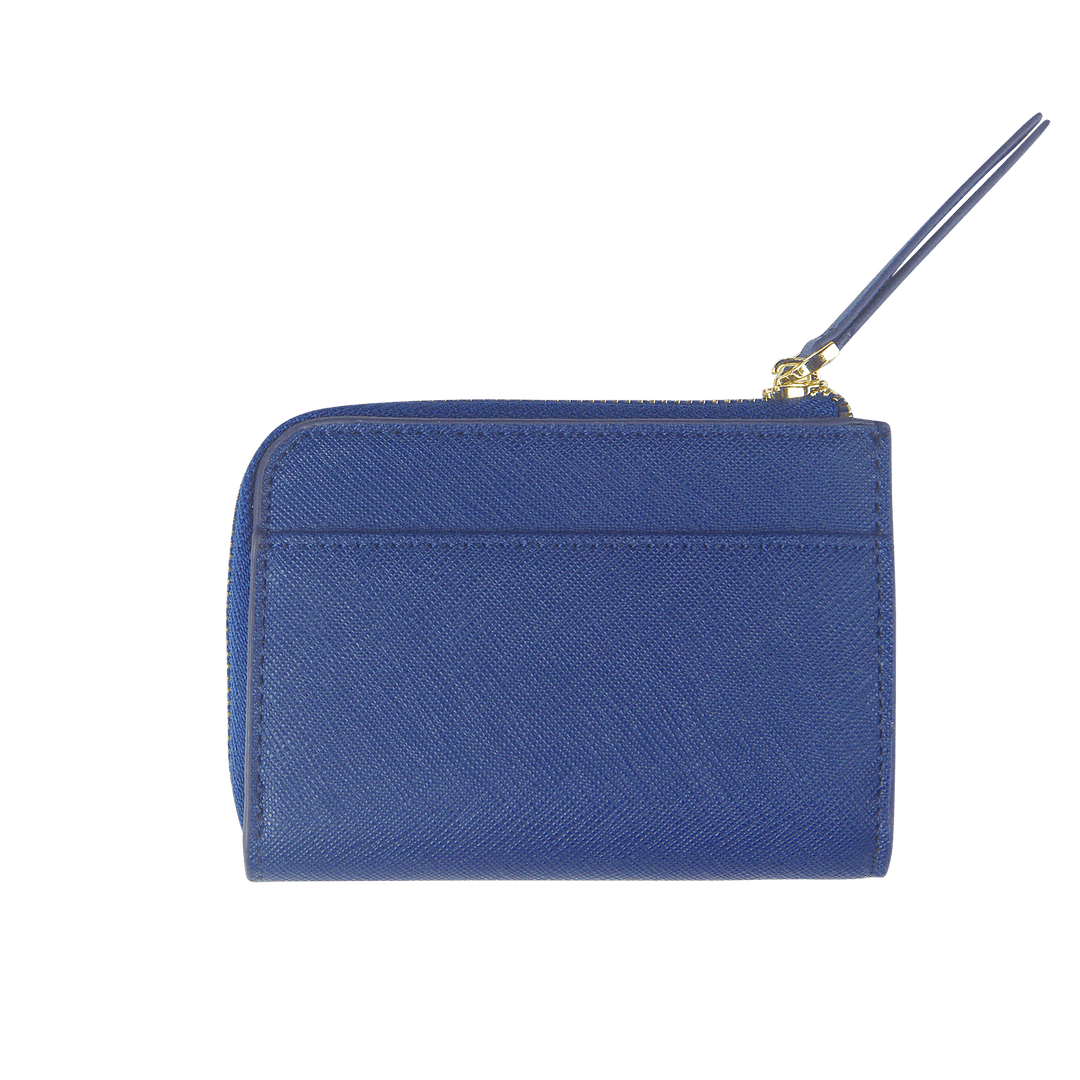 Navy - Saffiano Zip Wallet