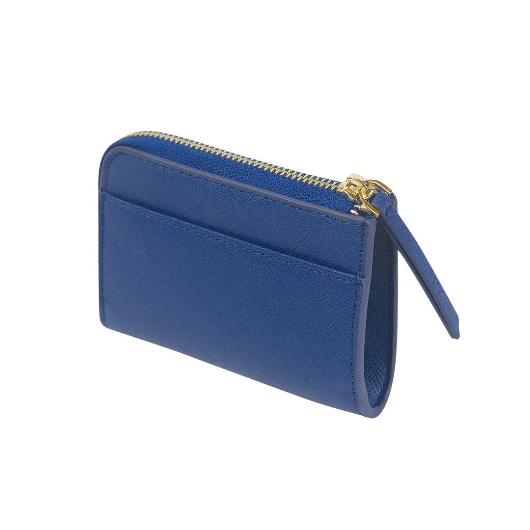 Navy - Saffiano Zip Wallet