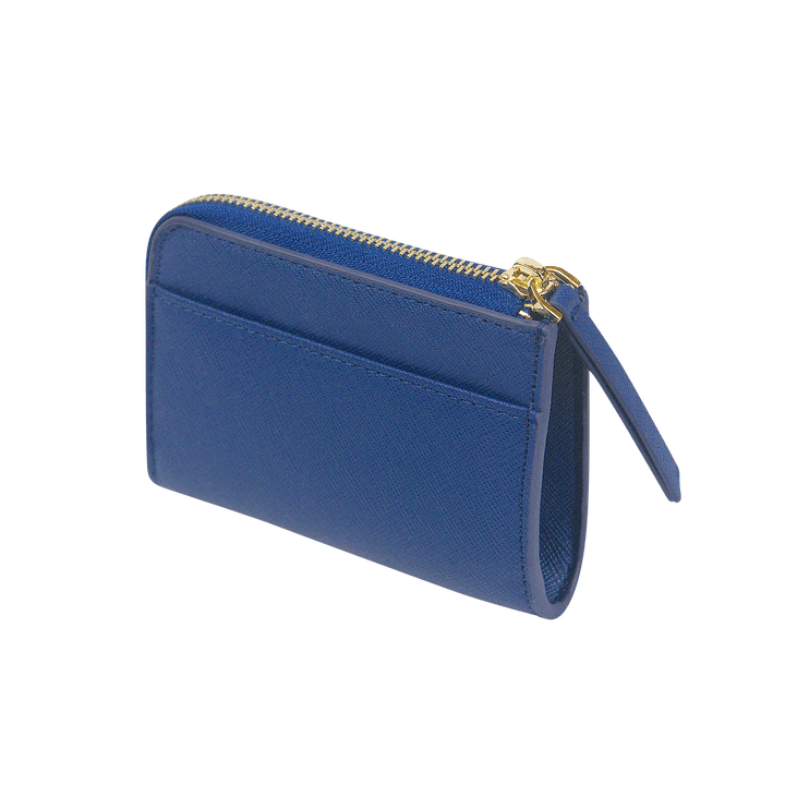 Navy - Saffiano Zip Wallet