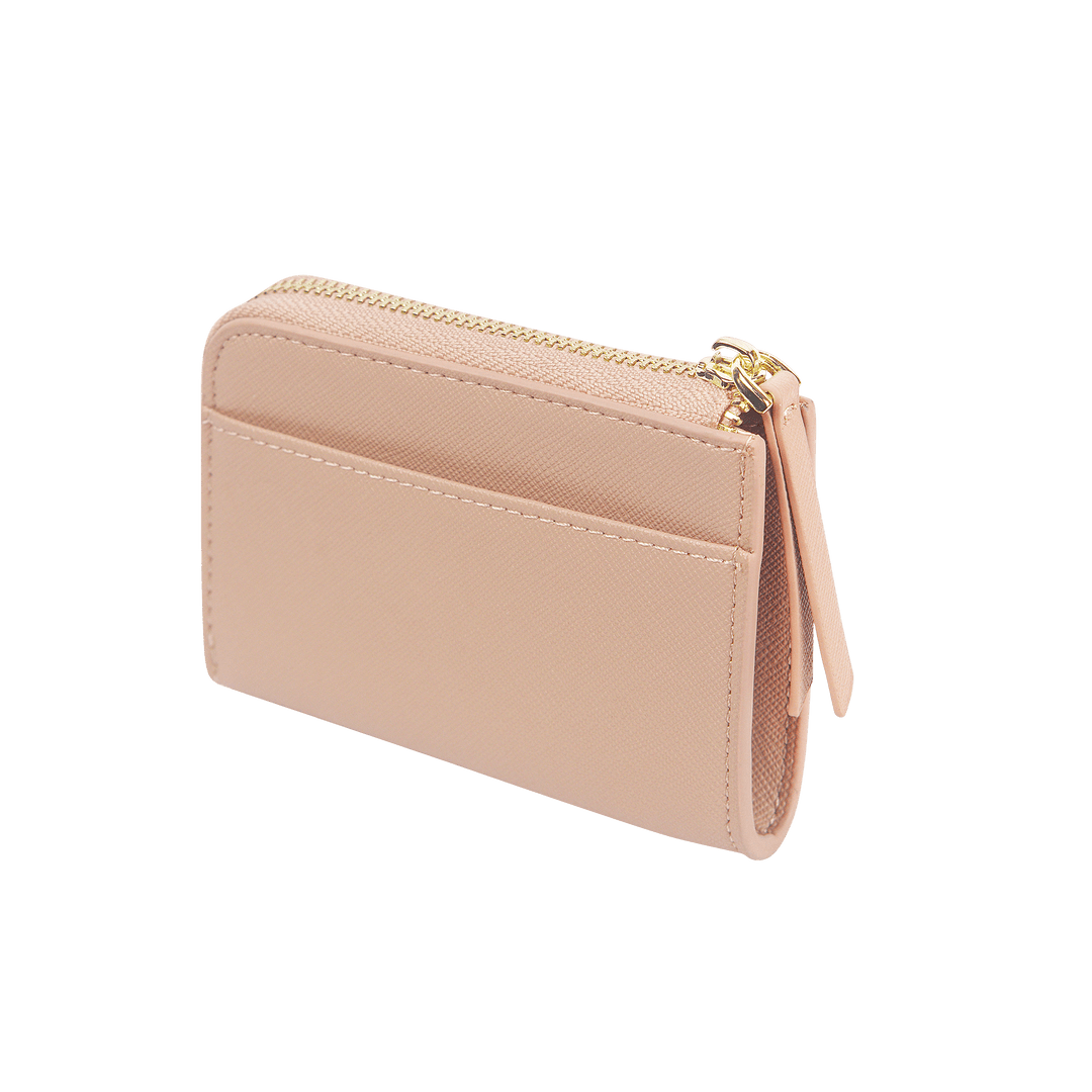 Nude - Saffiano Zip Wallet