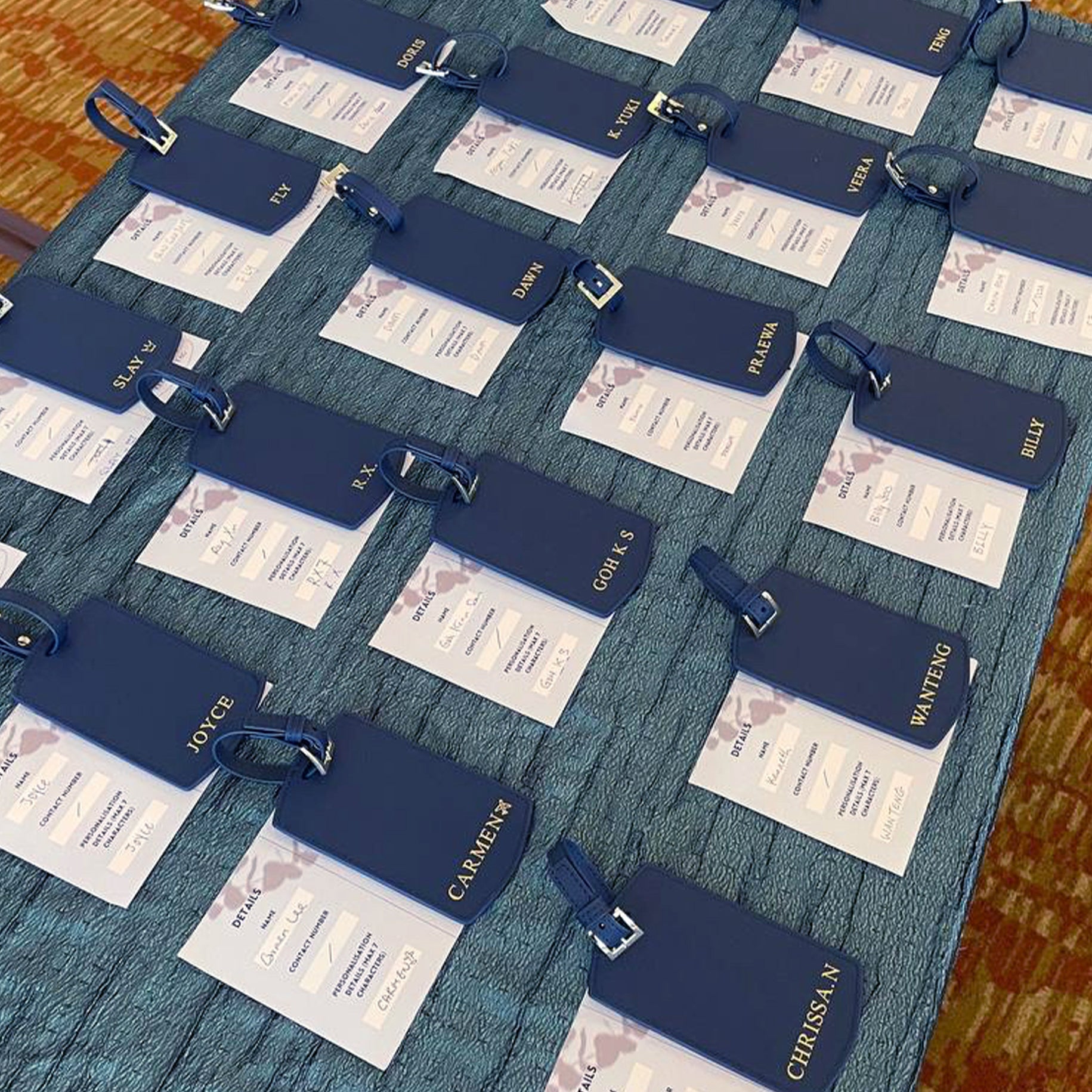 Display of personalised corporate gifts by THEIMPRINT