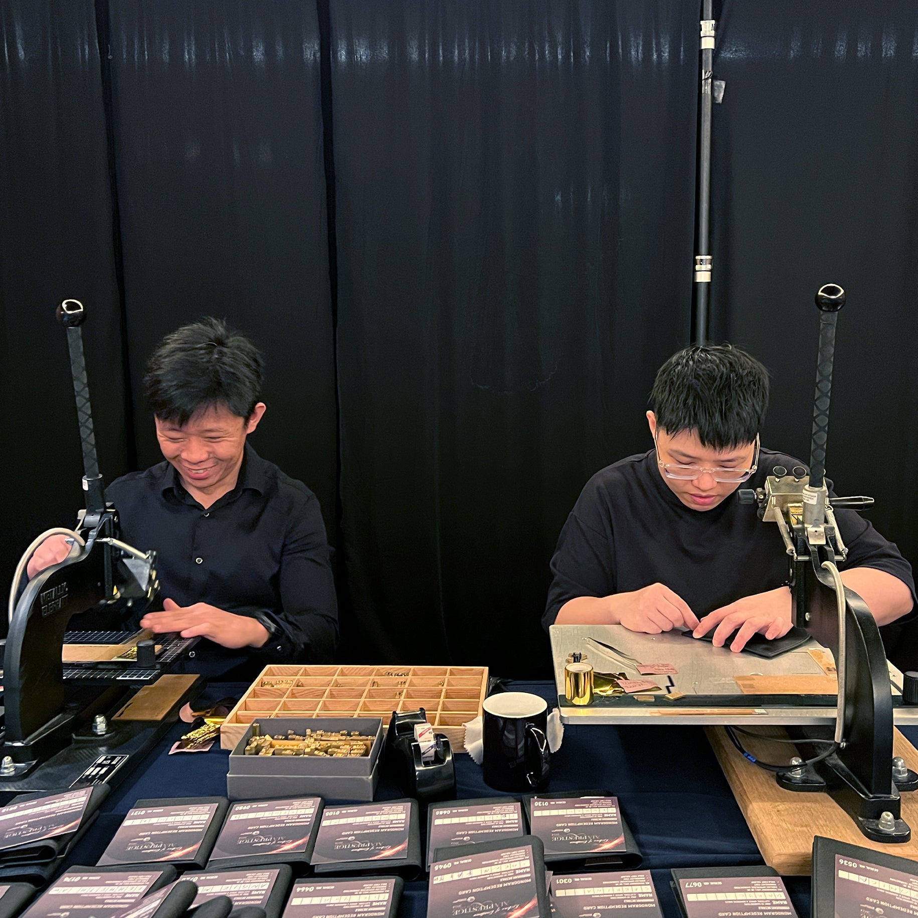 On-site personalisation of corporate gifts by THEIMPRINT