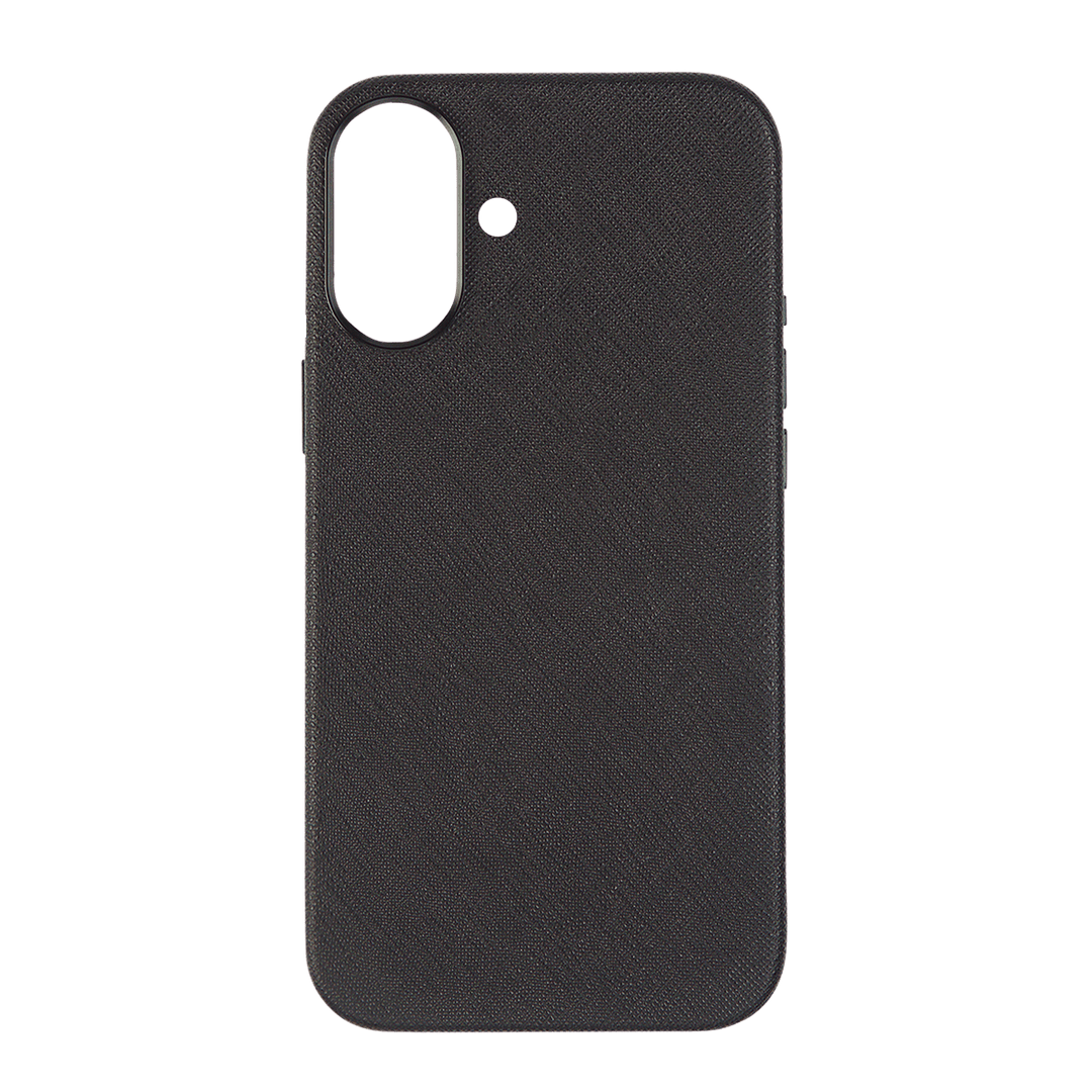 Black - iPhone 17 Series Full Wrap Saffiano Phone Case
