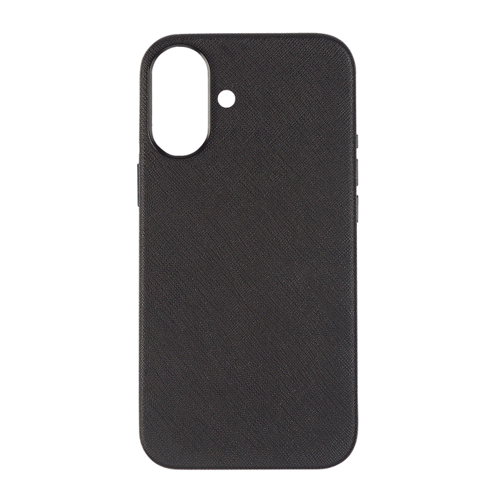 Black - iPhone 17 Series Full Wrap Saffiano Phone Case