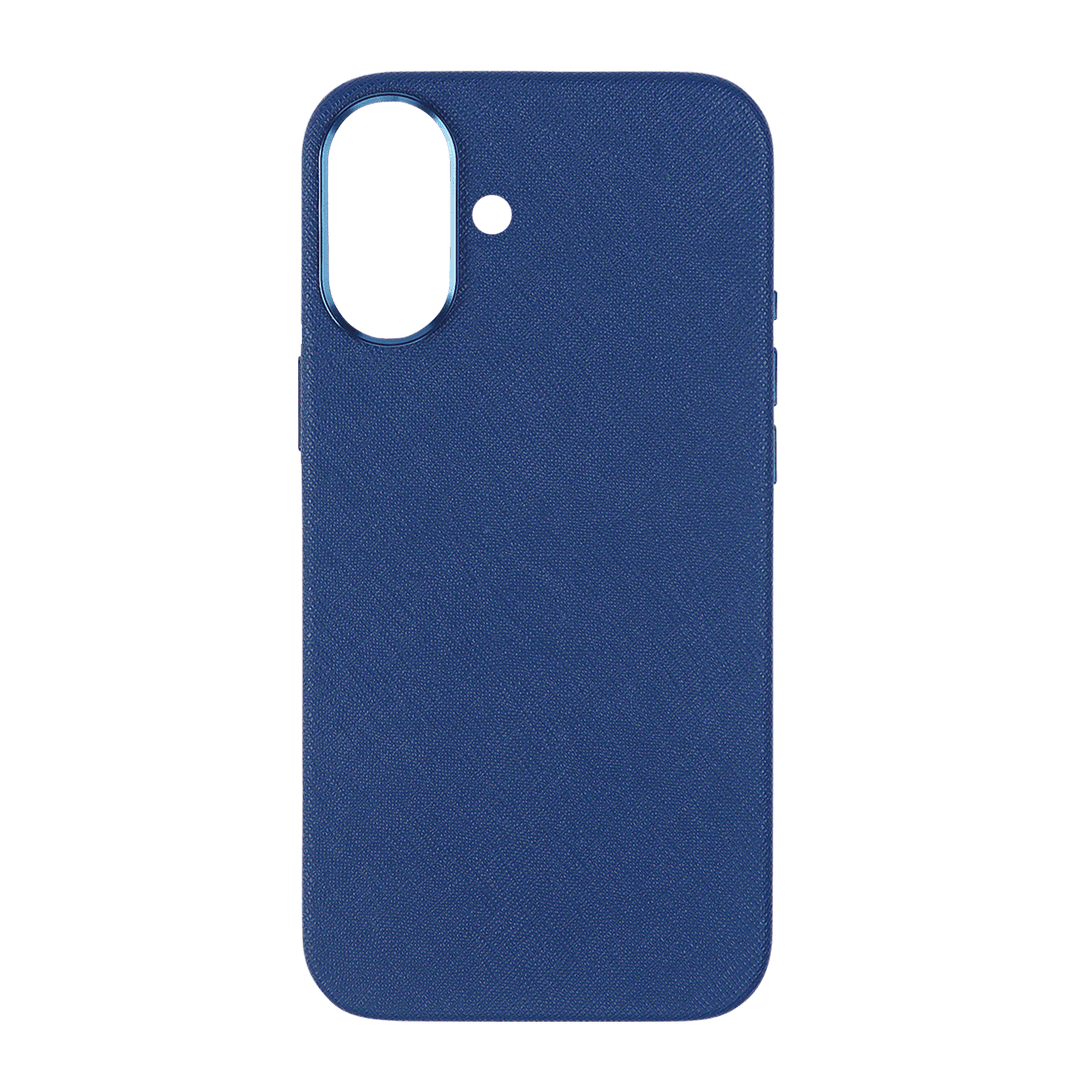 Navy - iPhone 17 Series Full Wrap Saffiano Phone Case