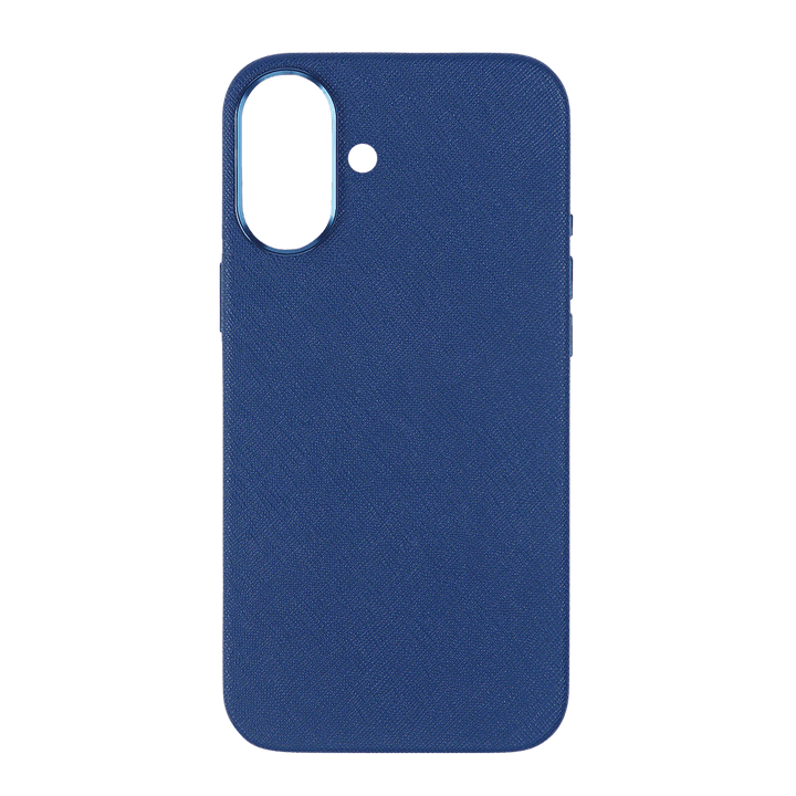 Navy - iPhone 17 Series Full Wrap Saffiano Phone Case