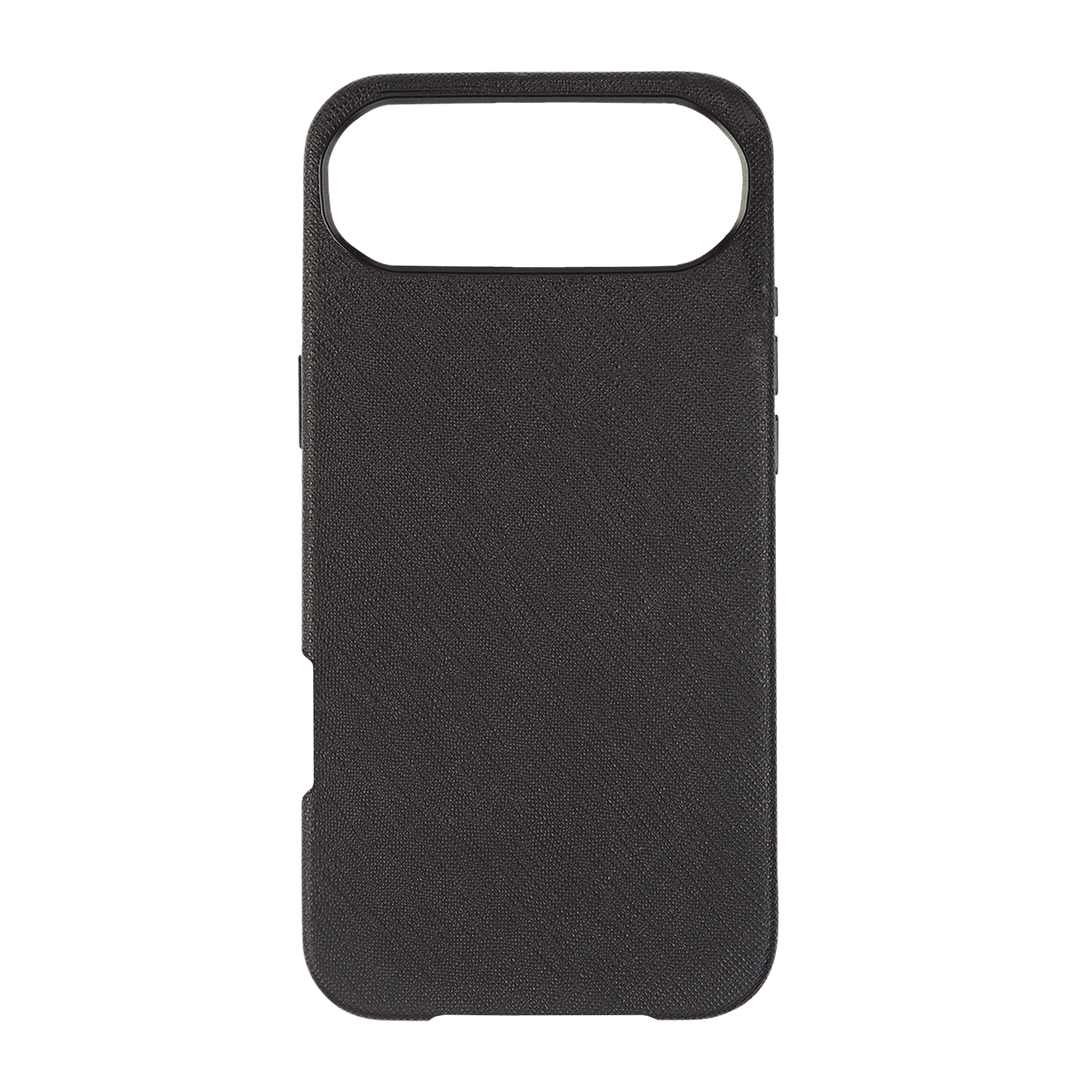 Black - iPhone 17 Series Full Wrap Saffiano Phone Case
