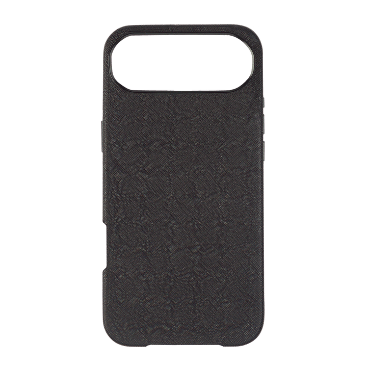 Black - iPhone 17 Series Full Wrap Saffiano Phone Case
