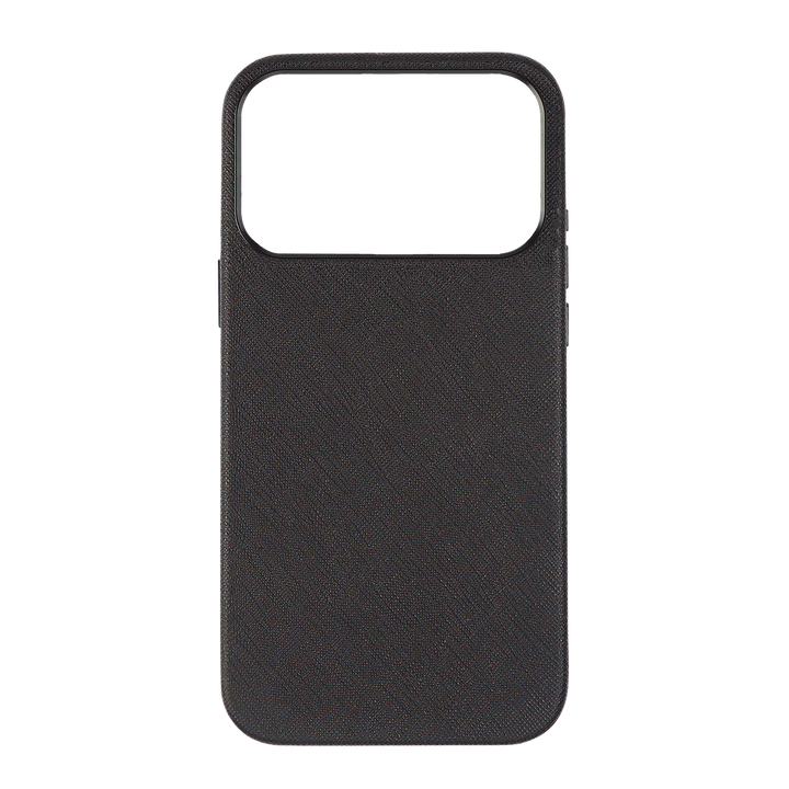 Black - iPhone 17 Series Full Wrap Saffiano Phone Case
