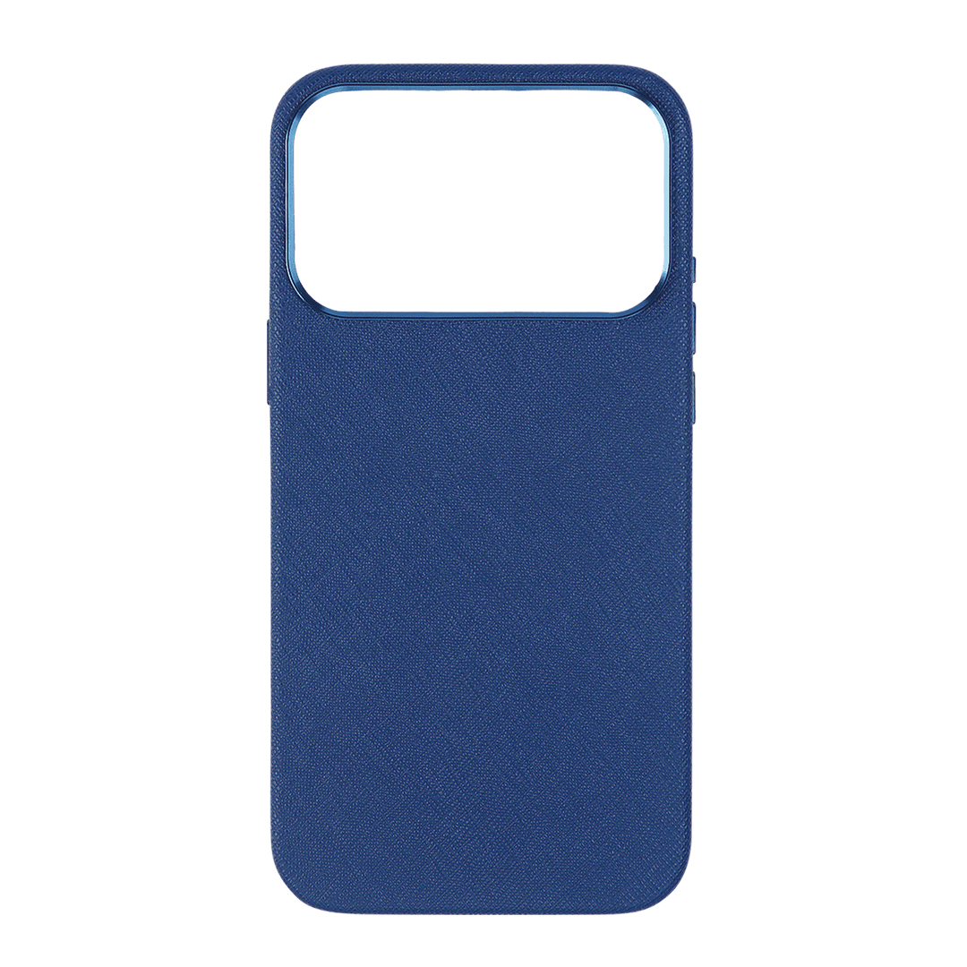 Navy - iPhone 17 Series Full Wrap Saffiano Phone Case