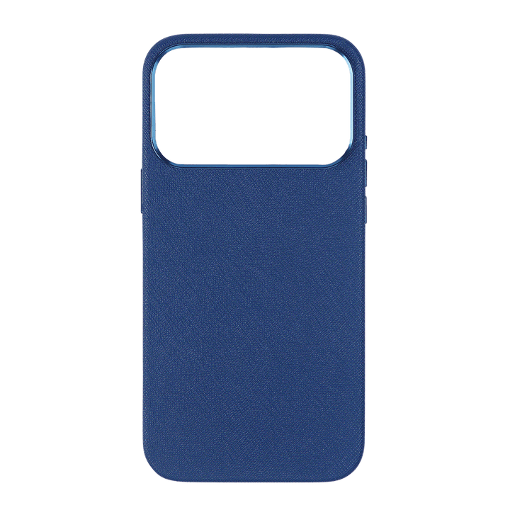 Navy - iPhone 17 Series Full Wrap Saffiano Phone Case