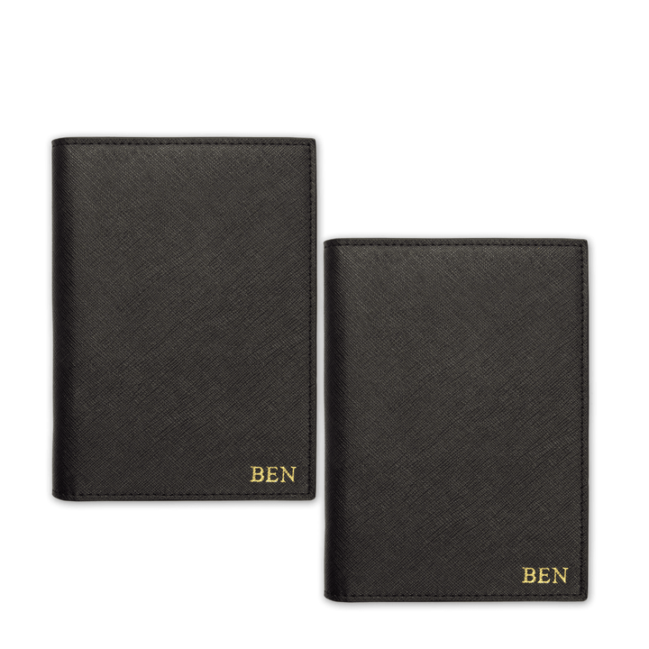 CHRISTMAS 12.12 SPECIAL DEALS - 2 Personalised Saffiano Leather Passport for $56/$58 - THEIMPRINT