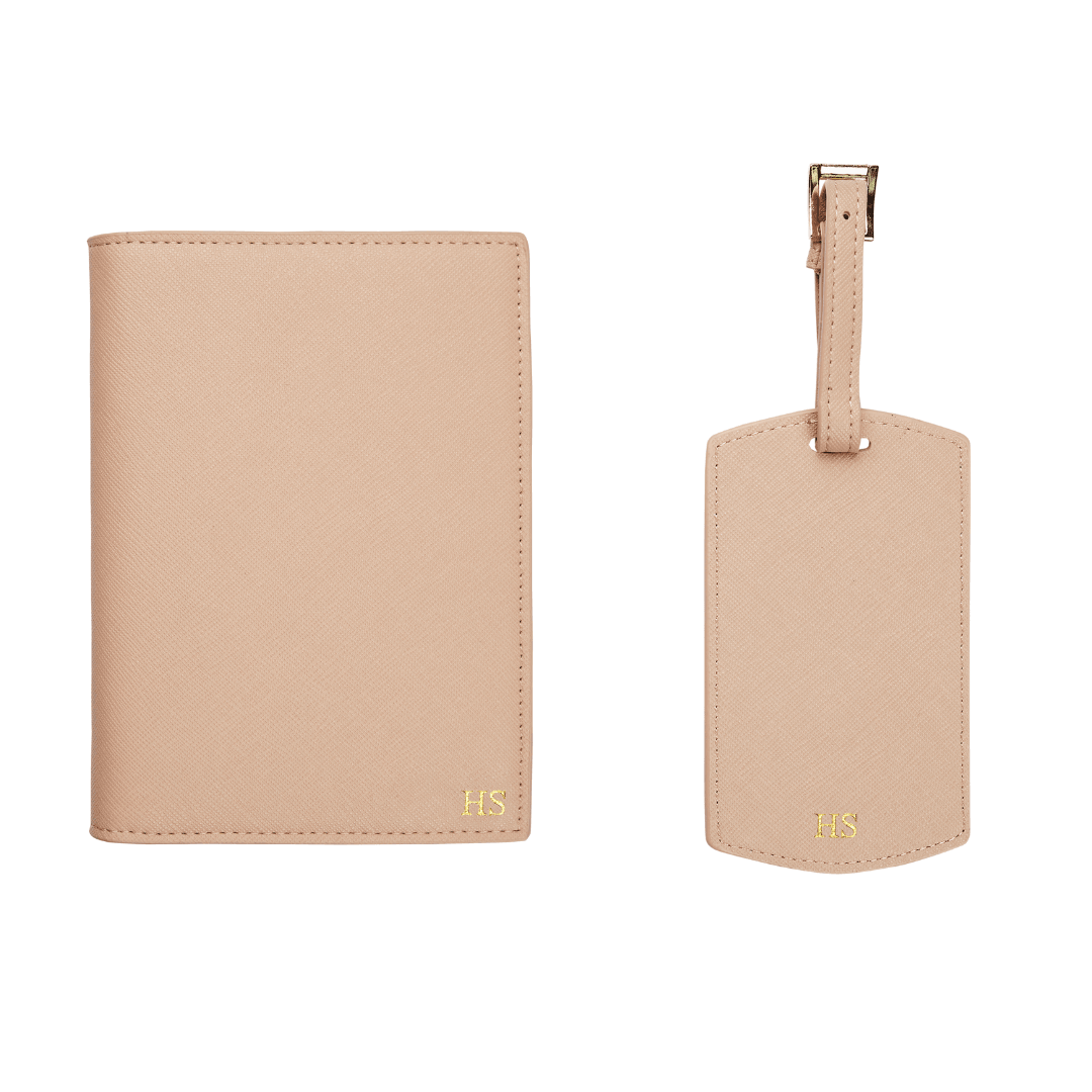 Travel wallet and luggage tag set sales