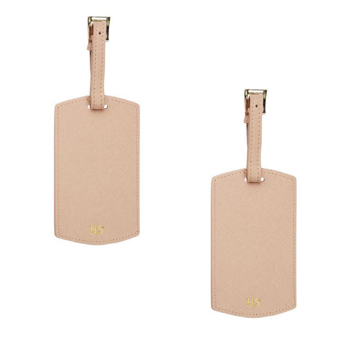 CHRISTMAS 12.12 SPECIAL DEALS - 2 Personalised Saffiano Leather Luggage Tag for $44 - THEIMPRINT