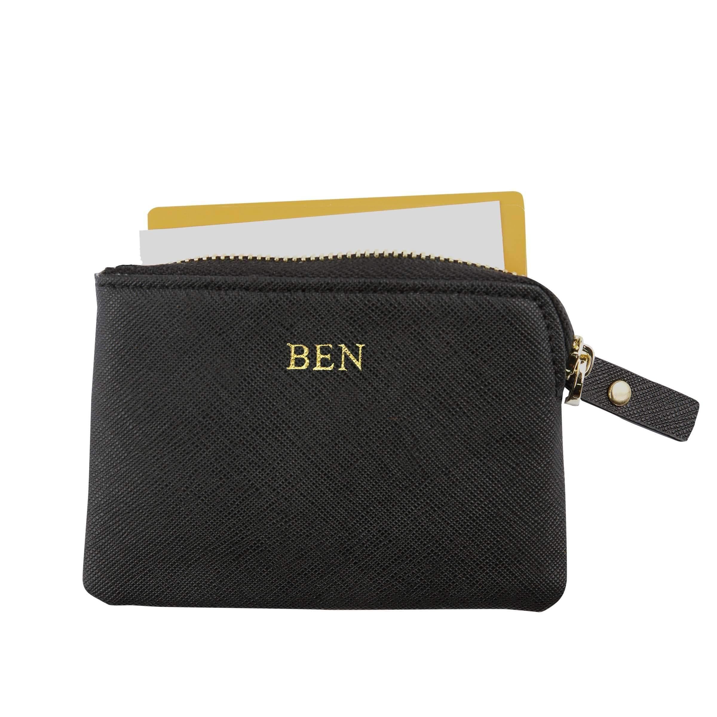 Saffiano leather cheap coin purse
