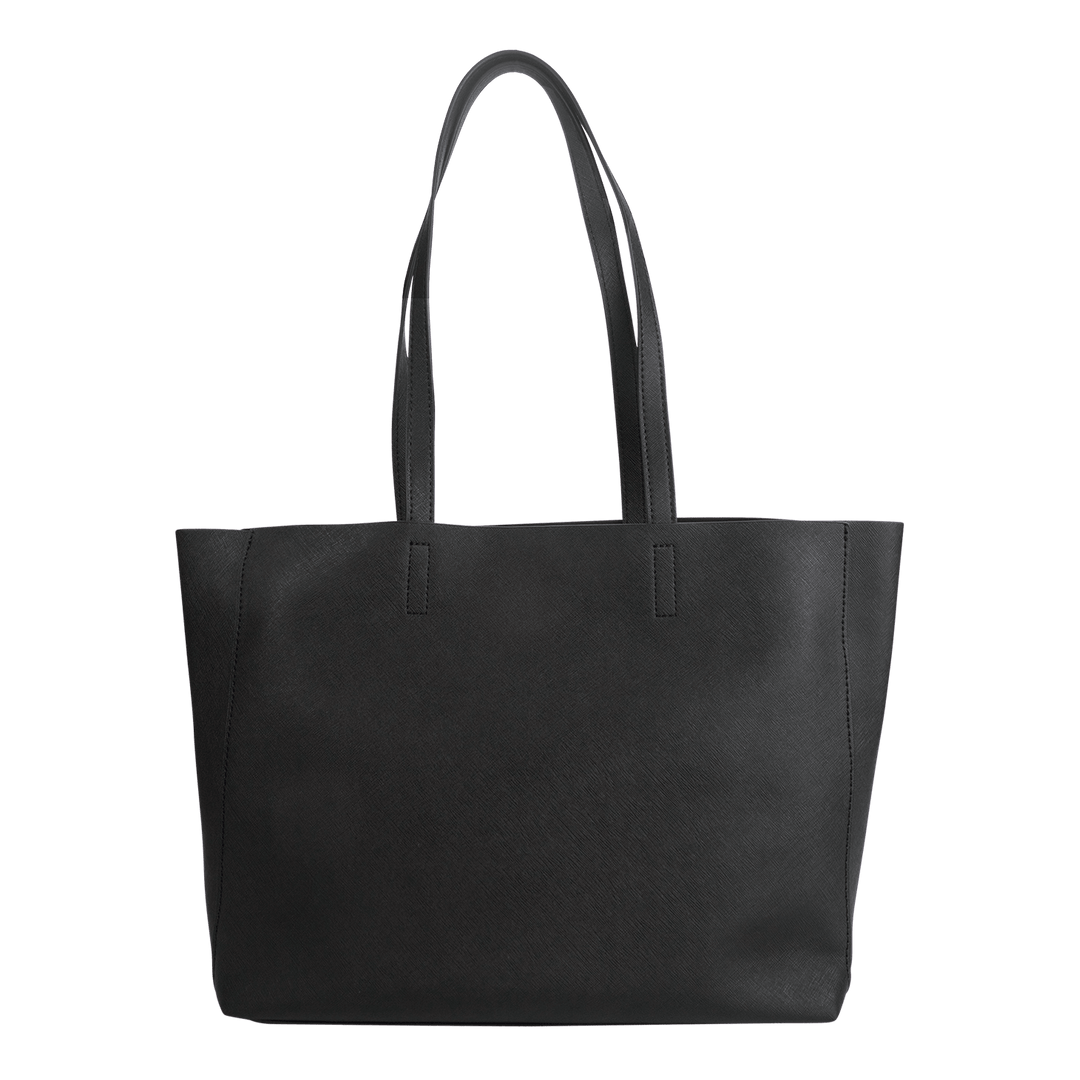 Black - Saffiano Tote Bag - THEIMPRINT