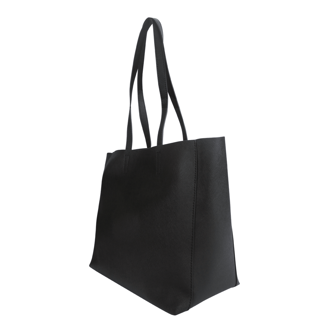 Personalised Saffiano Leather Tote Bag Black