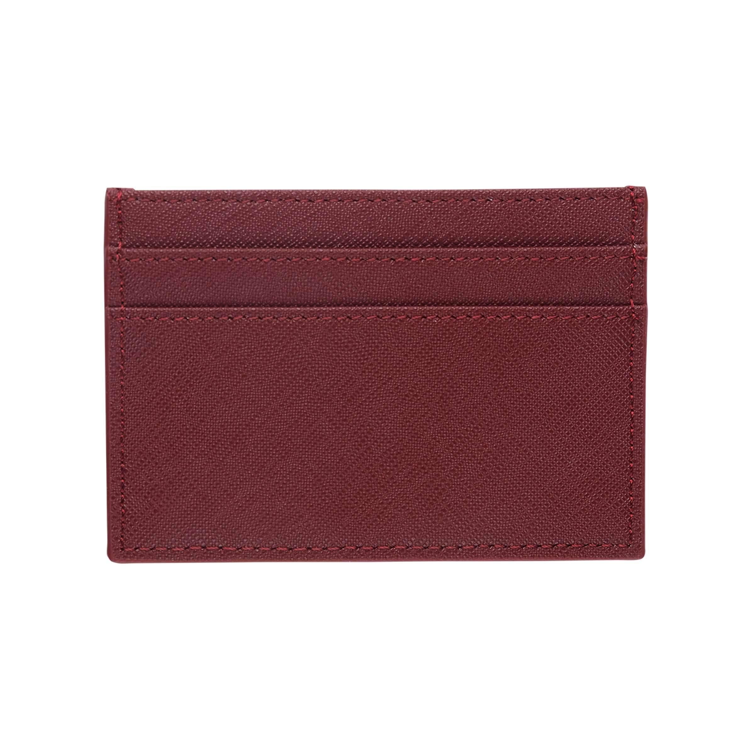 Saffiano leather card discount holder