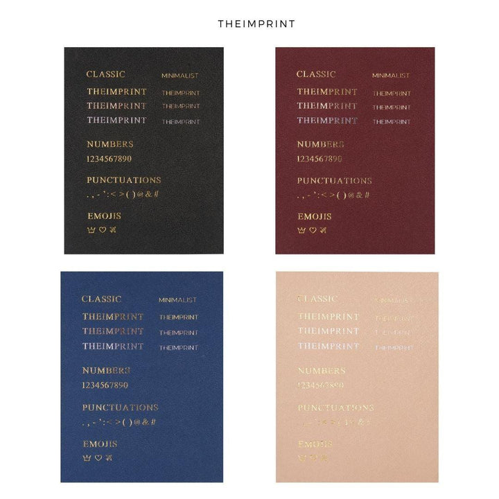 CHRISTMAS 12.12  SPECIAL DEALS- 2 Personalised Saffiano Leather A5 Notebook for $46 - THEIMPRINT