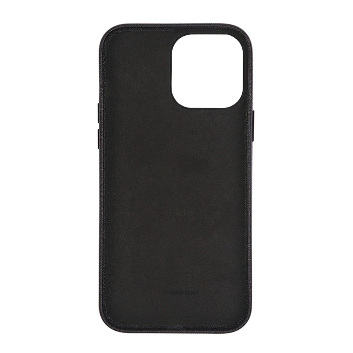 Black - iPhone 14 Series Full Wrap Saffiano Phone Case - THEIMPRINT