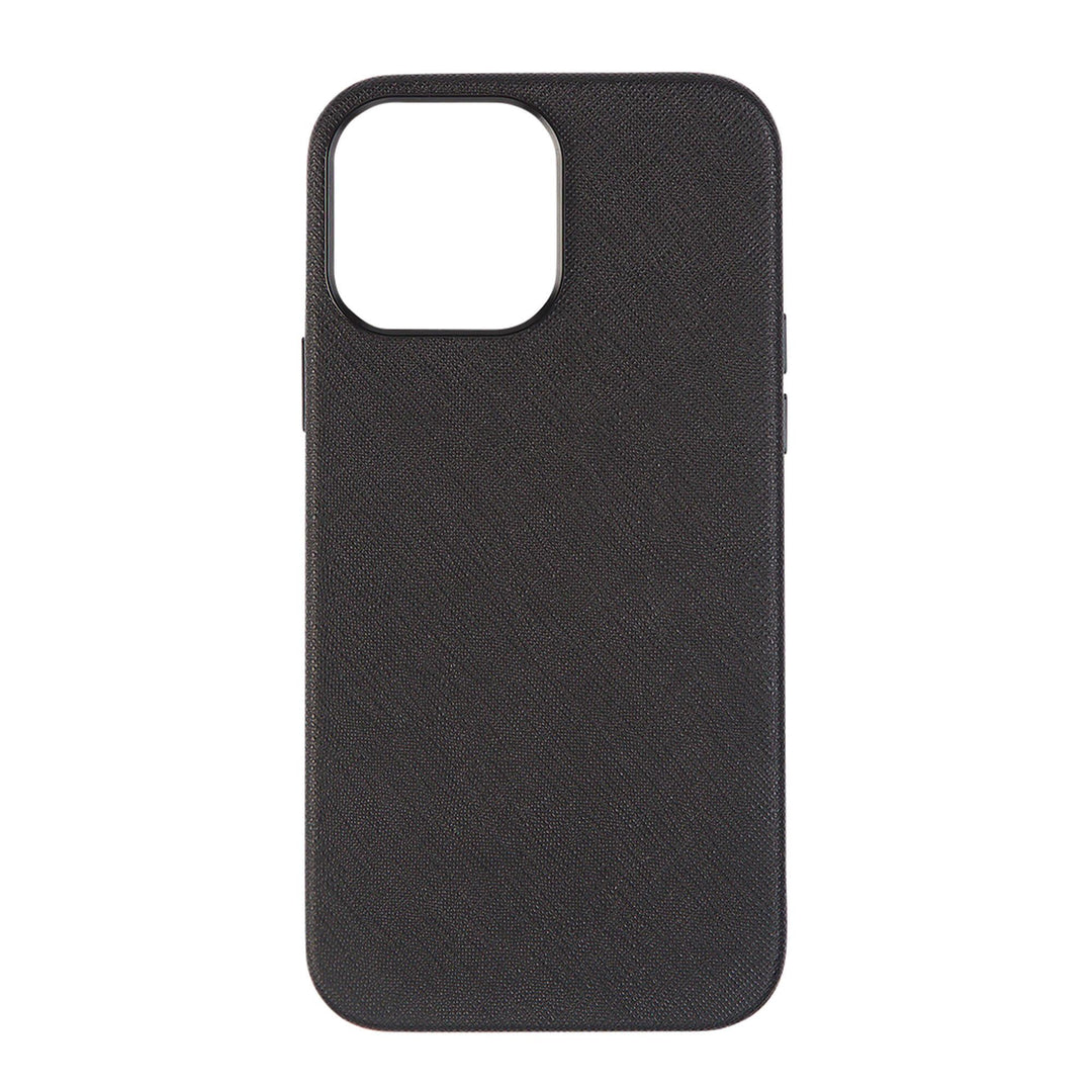 Black - iPhone 13 Series Full Wrap Saffiano Phone Case - THEIMPRINT