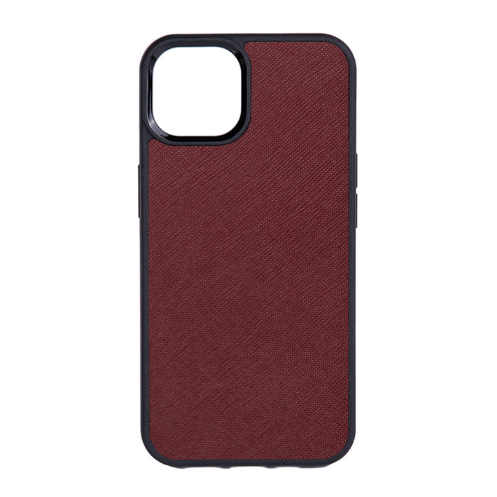 Burgundy - iPhone 13 Series Saffiano Phone Case - THEIMPRINT
