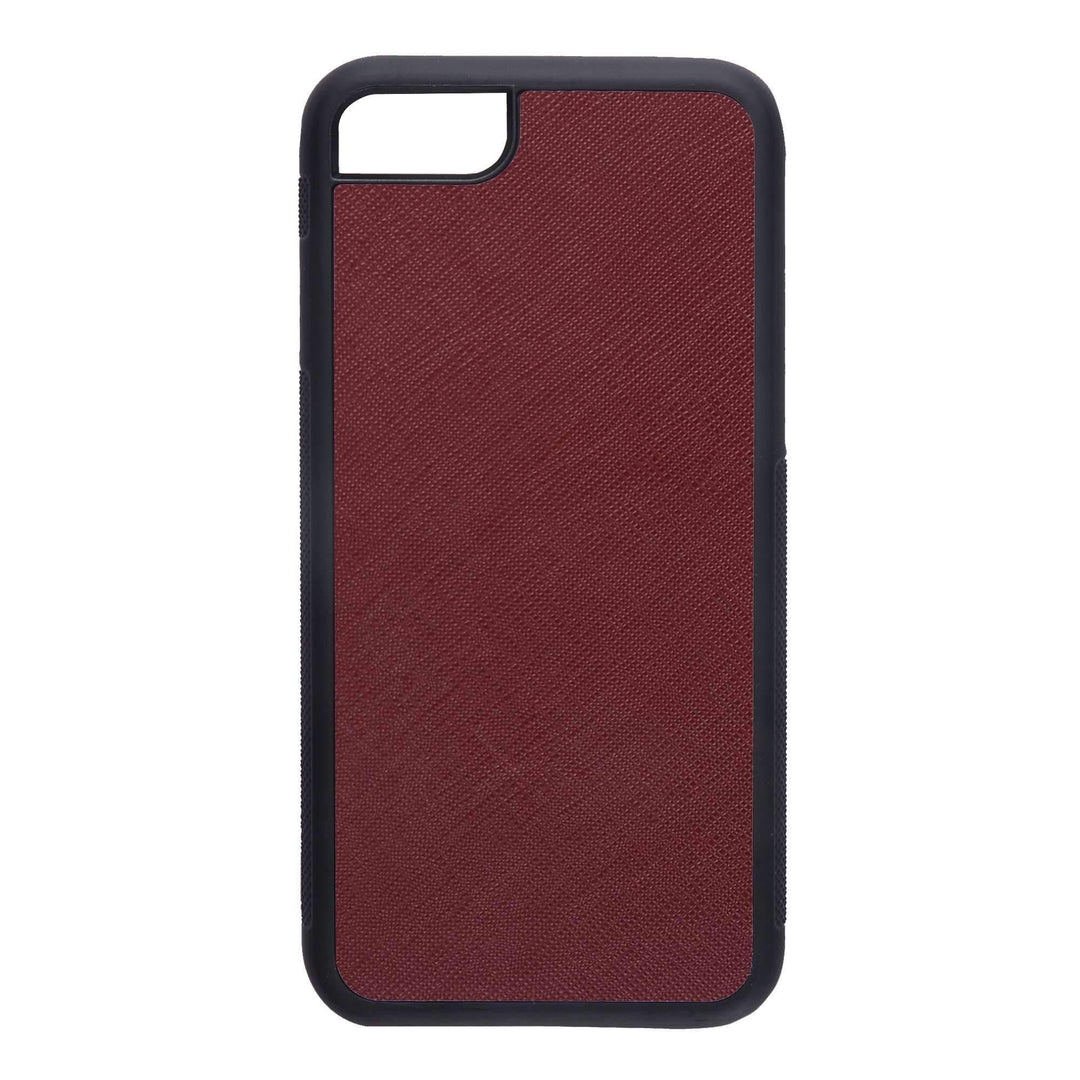 Burgundy - iPhone SE (2020) / 7 / 8 Saffiano Phone Case - THEIMPRINT