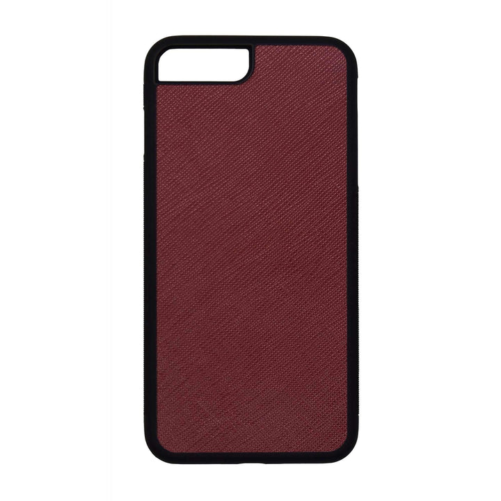 Burgundy - iPhone 7 Plus / 8 Plus Saffiano Phone Case - THEIMPRINT