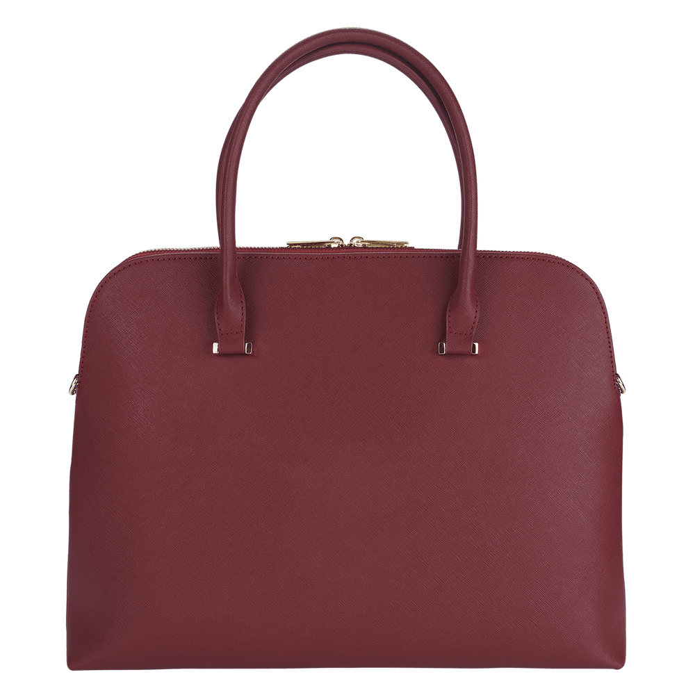Burgundy - Saffiano Laptop Bag - THEIMPRINT