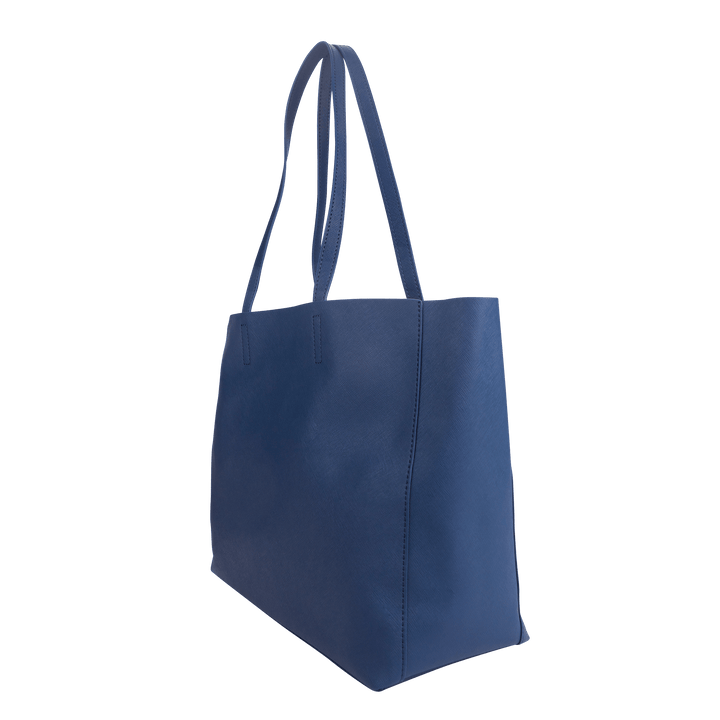 Navy - Saffiano Tote Bag - THEIMPRINT