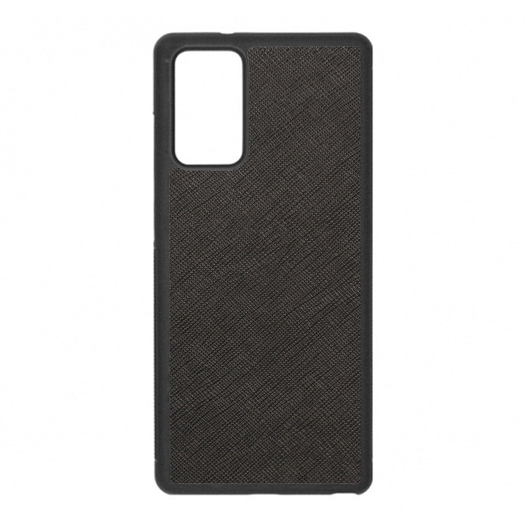 Black - Samsung Note 20 Saffiano Phone Case - THEIMPRINT