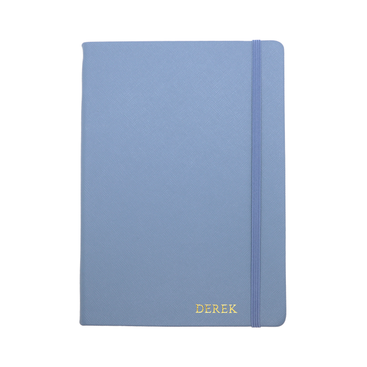 Stone Blue - A5 Saffiano Notebook - THEIMPRINT